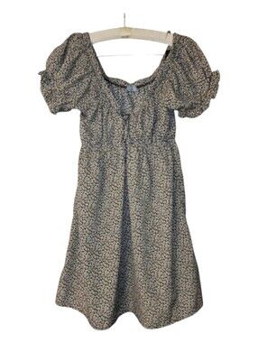 Prairie Floral Daisies Sky & Sparrow Daisy Print Mini Dress S Small
